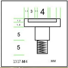 LED Display modules cylinder magnet,1312 magnetic column magnet screw ...