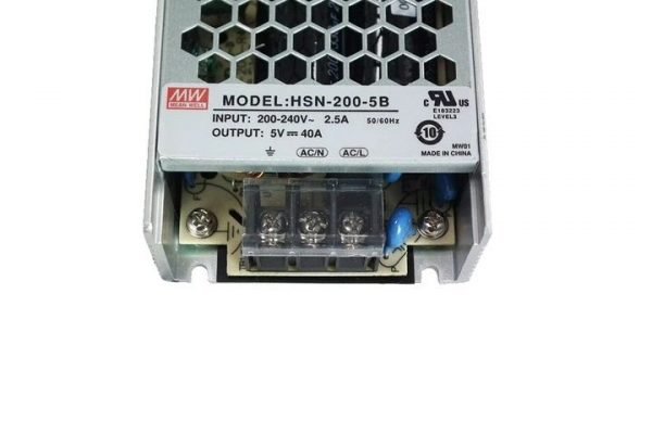 LED Meanwell HSN-200 Series HSN-200-5A قدرت را نمایش می دهد