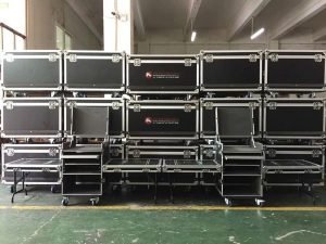 2U Case Kasus LED Video Processor Aluminium Box Case Storage Storage